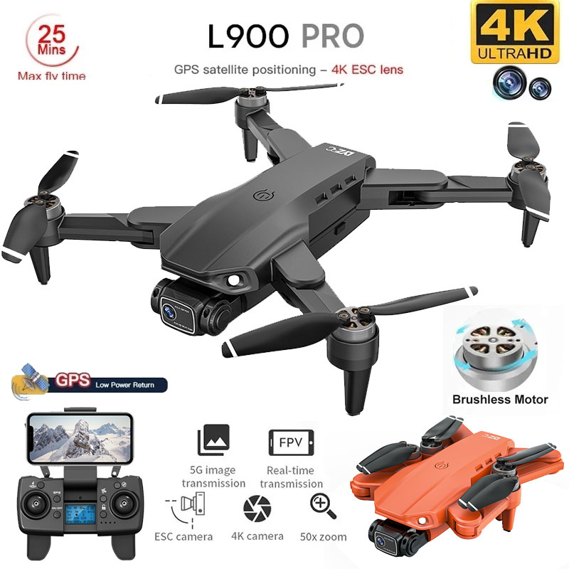 Rc Helicopter Electric - L900 pro gps drone 4k profissional