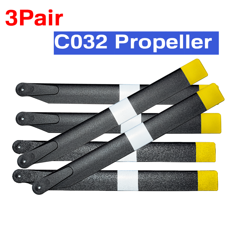 Rc Helicopter Blade - 3 Peças Hélice Original para Helicóptero