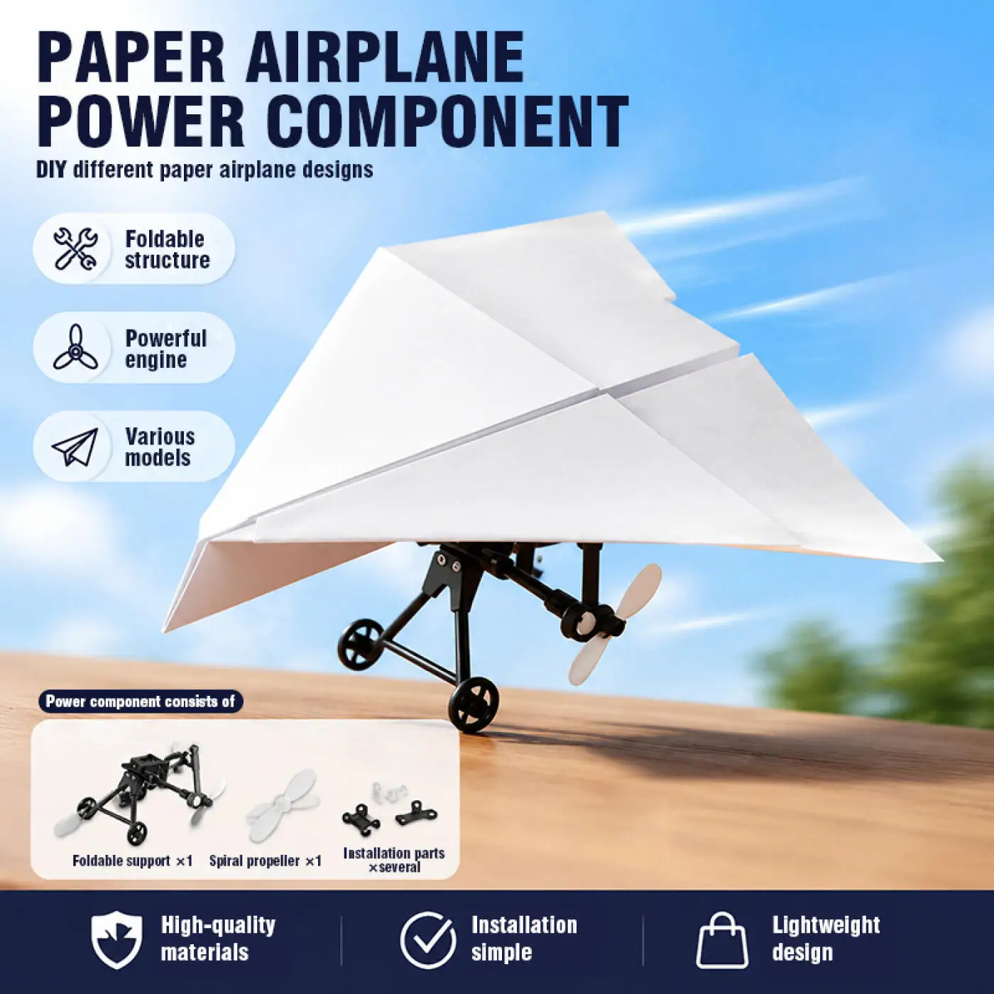 Kit de Avião de Papel RC DIY,  - Rc Helicopter Battery avaliação e preço
