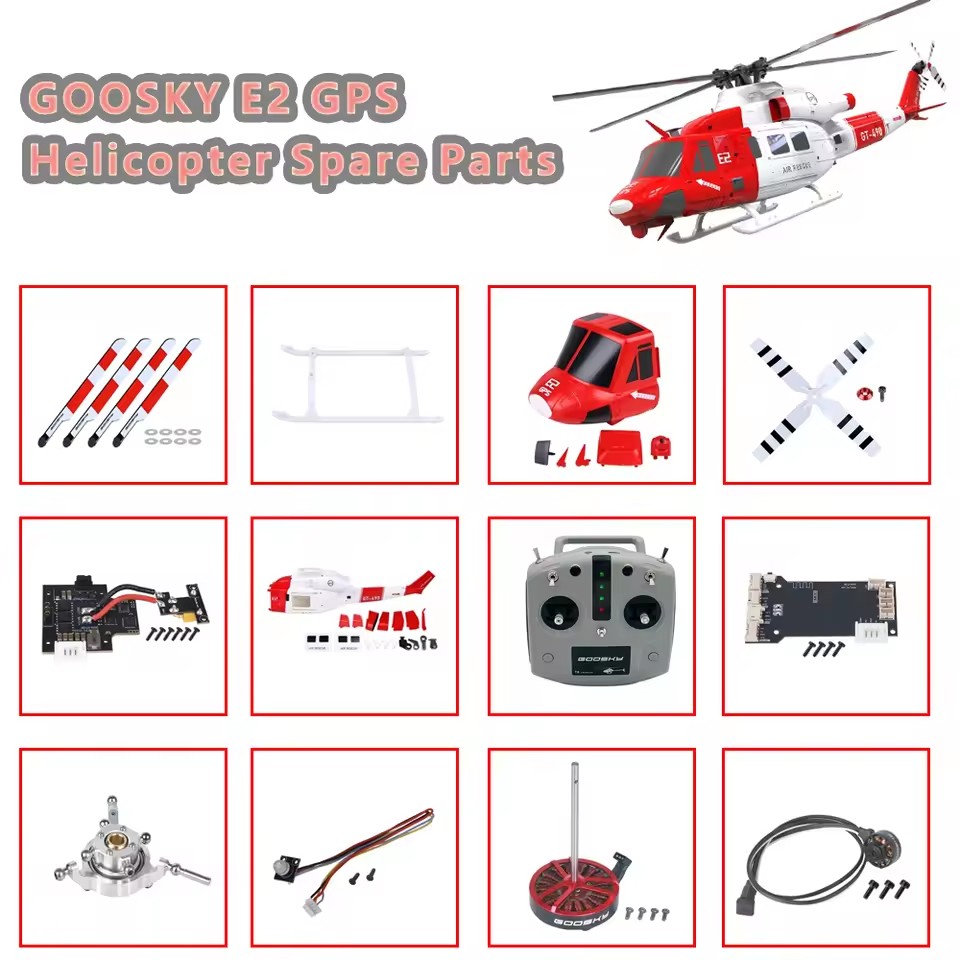 Goosky e2 gps UH-1Y peças de r - Rc Helicopter Bag avaliação e preço