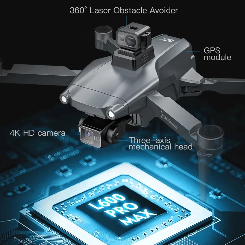 L600 pro max gps drone profiss - Rc Helicopter Electric avaliação e preço
