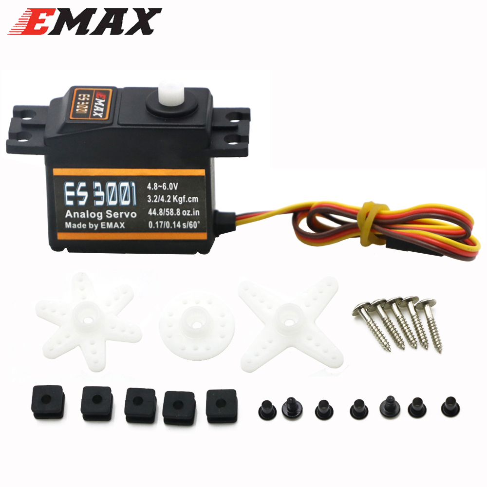 1/4PCS EMAX ES3001 4.8-6.0V 37 - Rc Helicopter Servo avaliação e preço